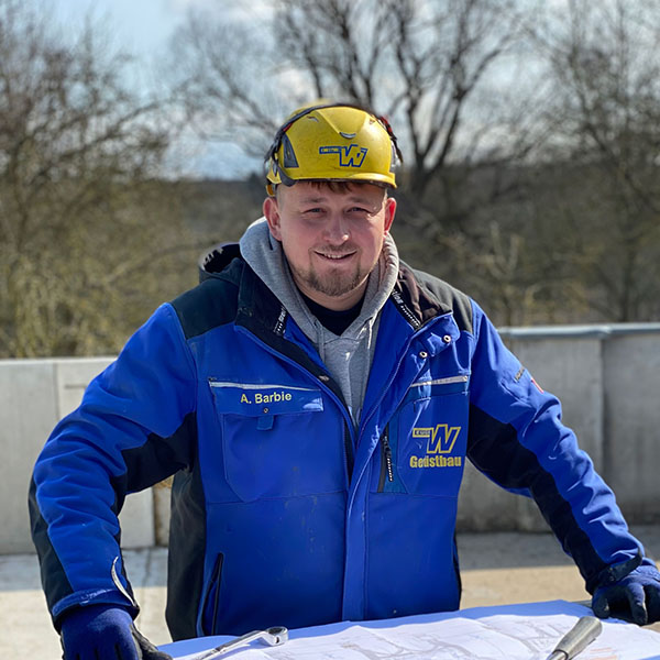 Alexander Barbie bei der Arbeit für E-Wahner