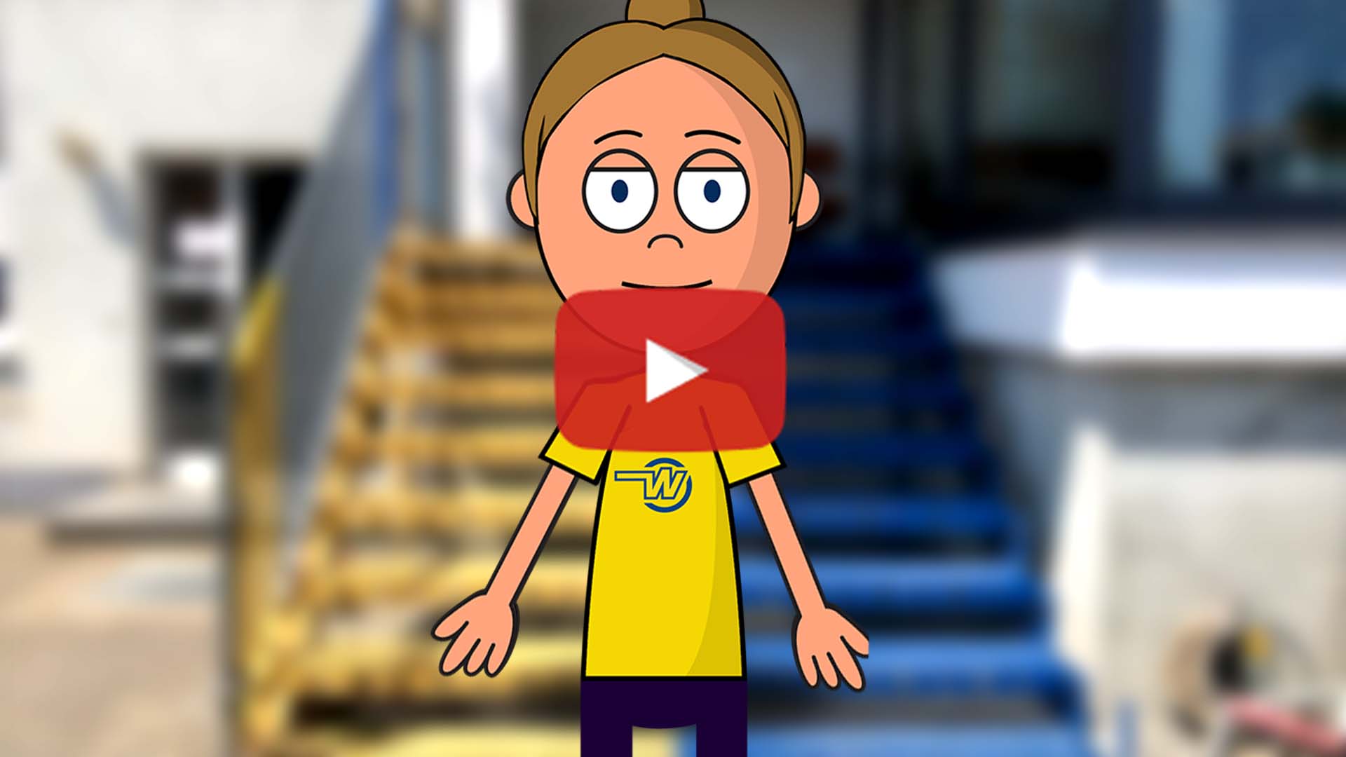 Vorschaubild für Messevideo mit animiertem E-Wahner Charakter