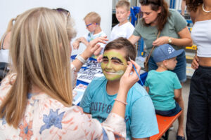 Kinderschminken Sommerfest 2023 Firma Eugen Wahner GmbH