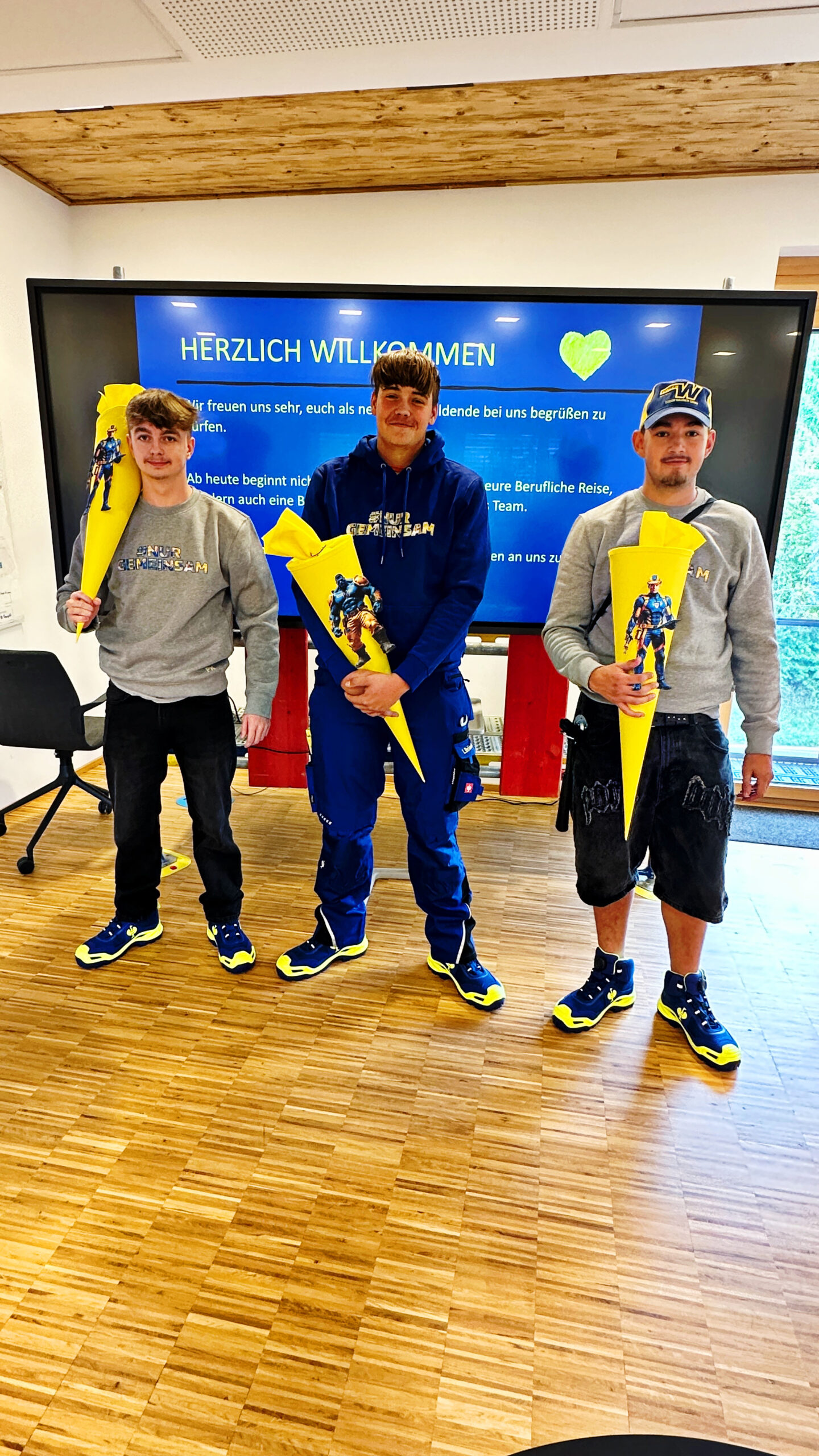 Azubis 2025 der Eugen Wahner GmbH - Pascal, Louis, Kevin